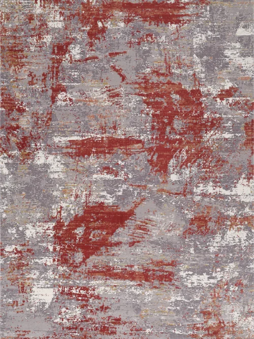 Red Strokes Premium Rug