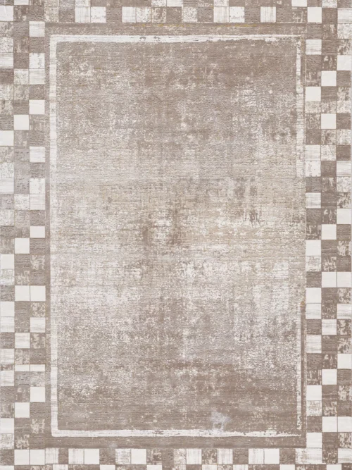 Geometric Latte Premium Rug - M420GSD