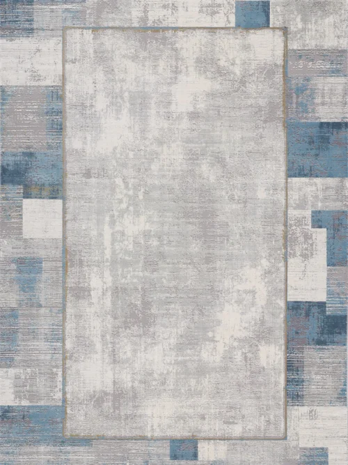 GridWave Blue Premium Rug - M426BSD